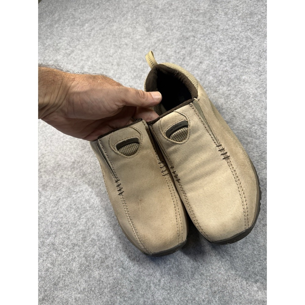 New Balance WW755BN Womens 9 B Tan Suede Slip On Walking Trail Shoes Comfort